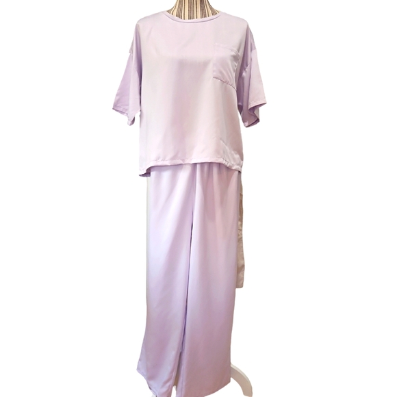 Flora by Flora Nikrooz Women 2 Piece Pajama Set Lilac Lounge Size M - Picture 1 of 14